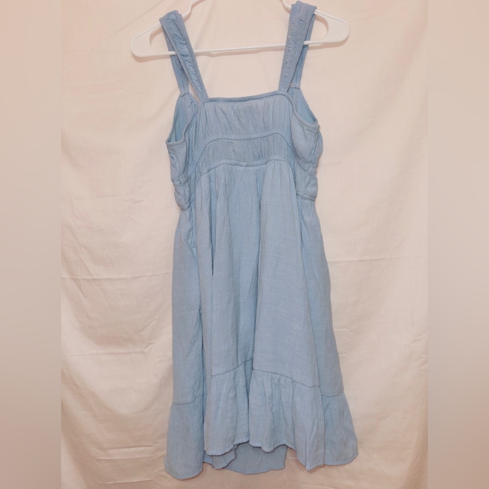 SO Peasant Dress Powder BLUE juniors size Medium - Picture 7 of 9